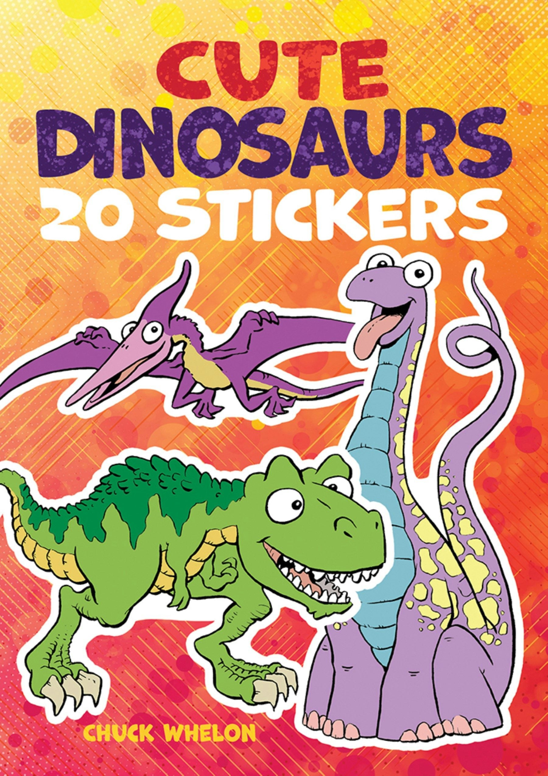 DVR Cute Dinosaurs Stickers