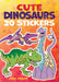 DVR Cute Dinosaurs Stickers