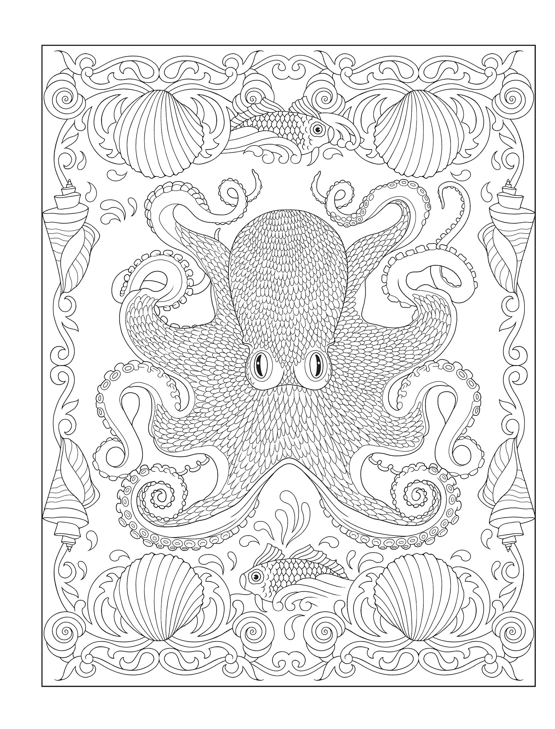 Creative Haven® Coloring Book: Enchanting Oceans