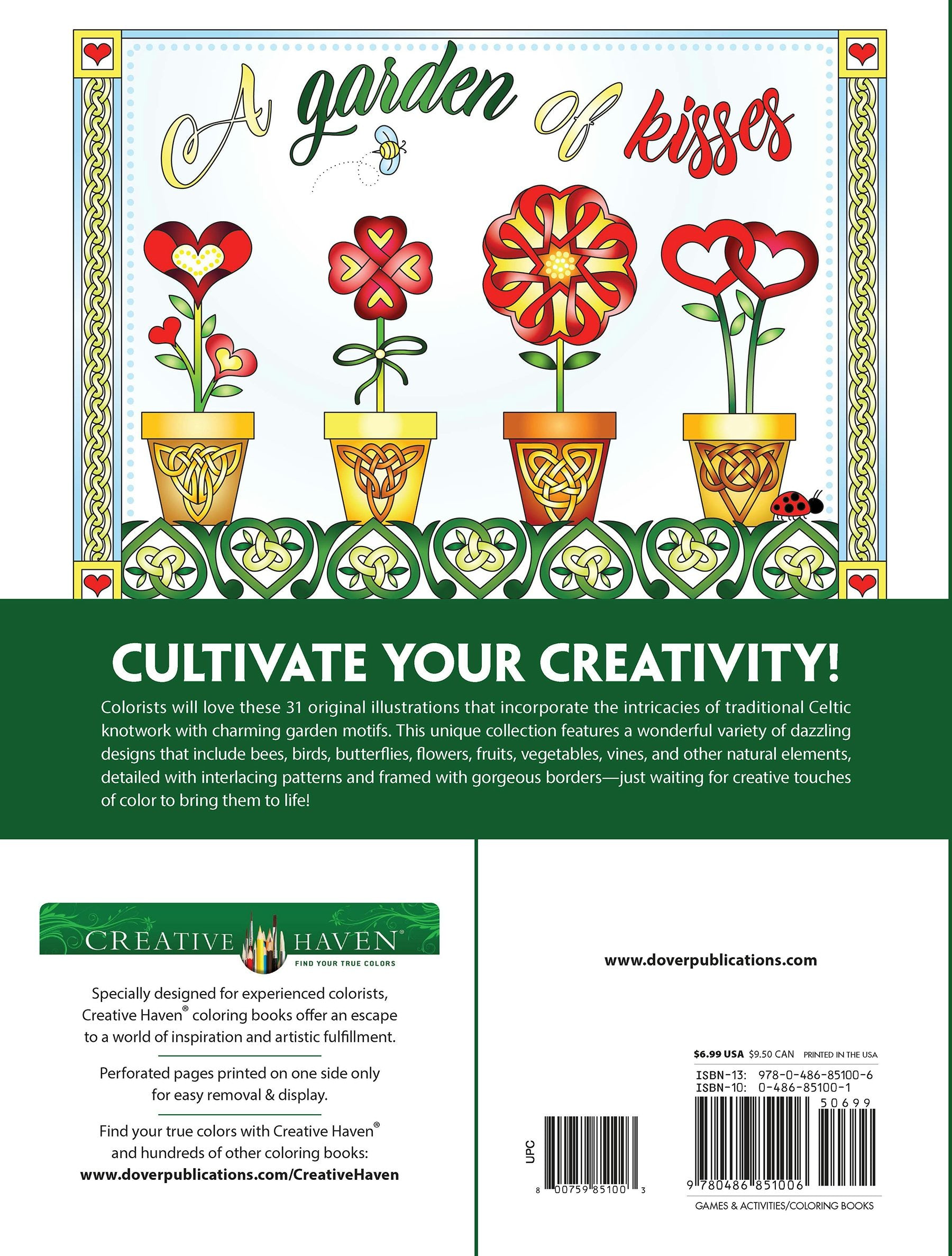 Creative Haven® Coloring Book: Celtic Gardens