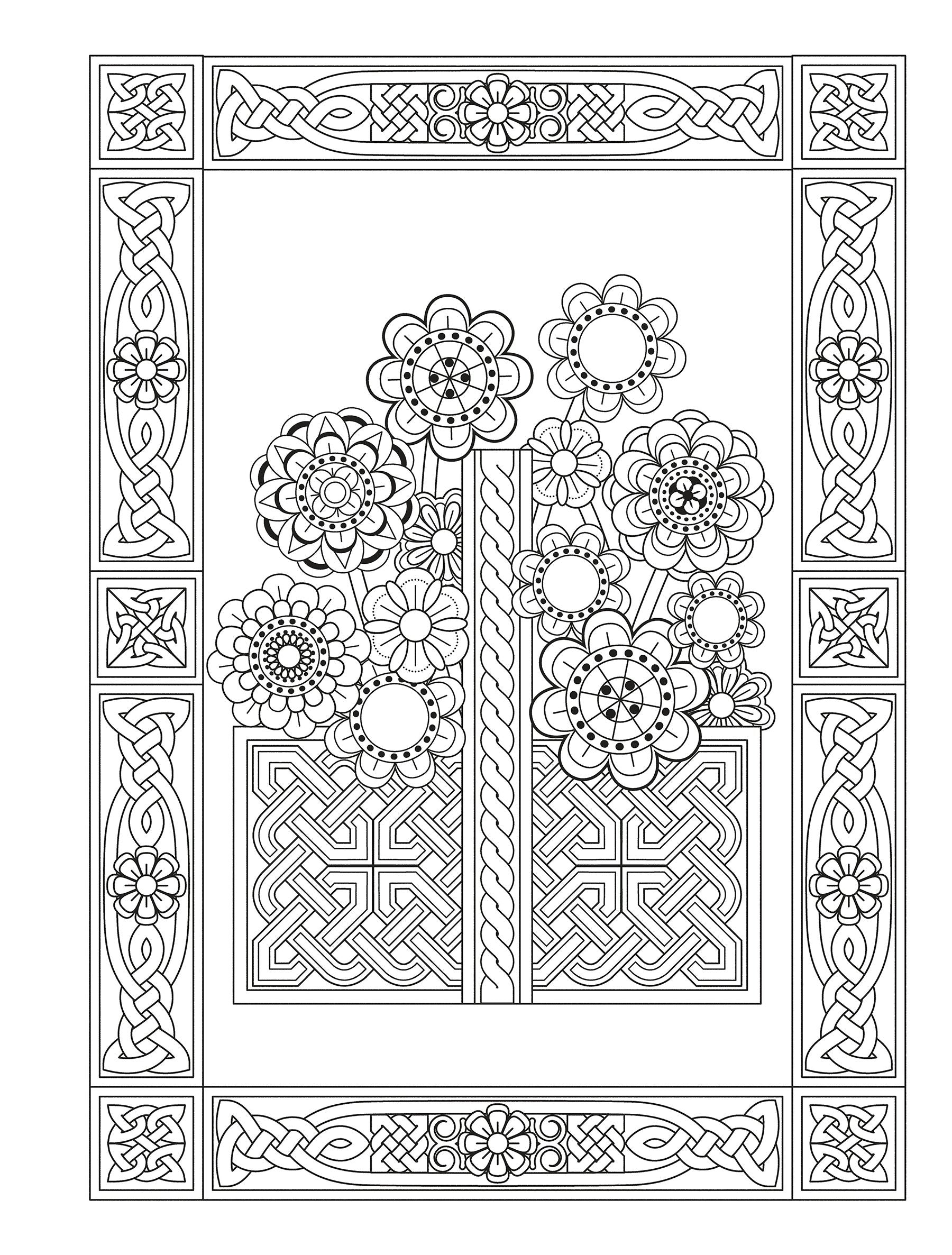 Creative Haven® Coloring Book: Celtic Gardens