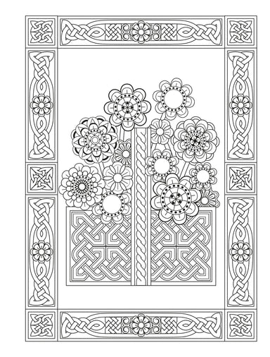 Creative Haven® Coloring Book: Celtic Gardens