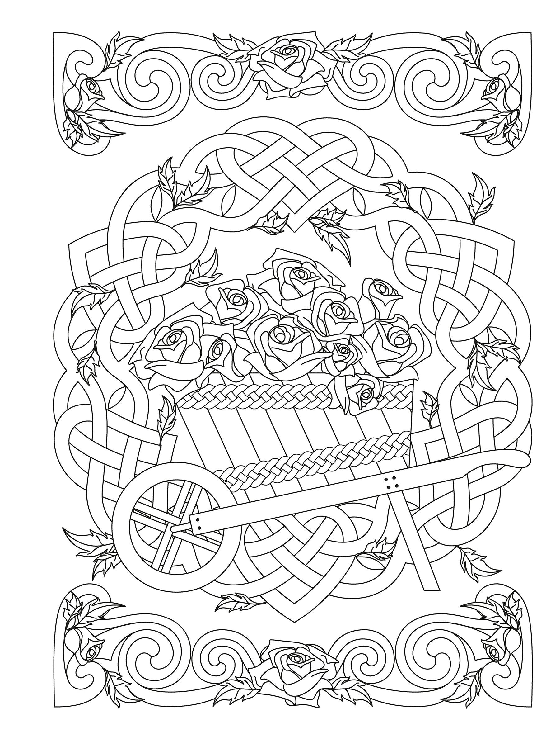 Creative Haven® Coloring Book: Celtic Gardens