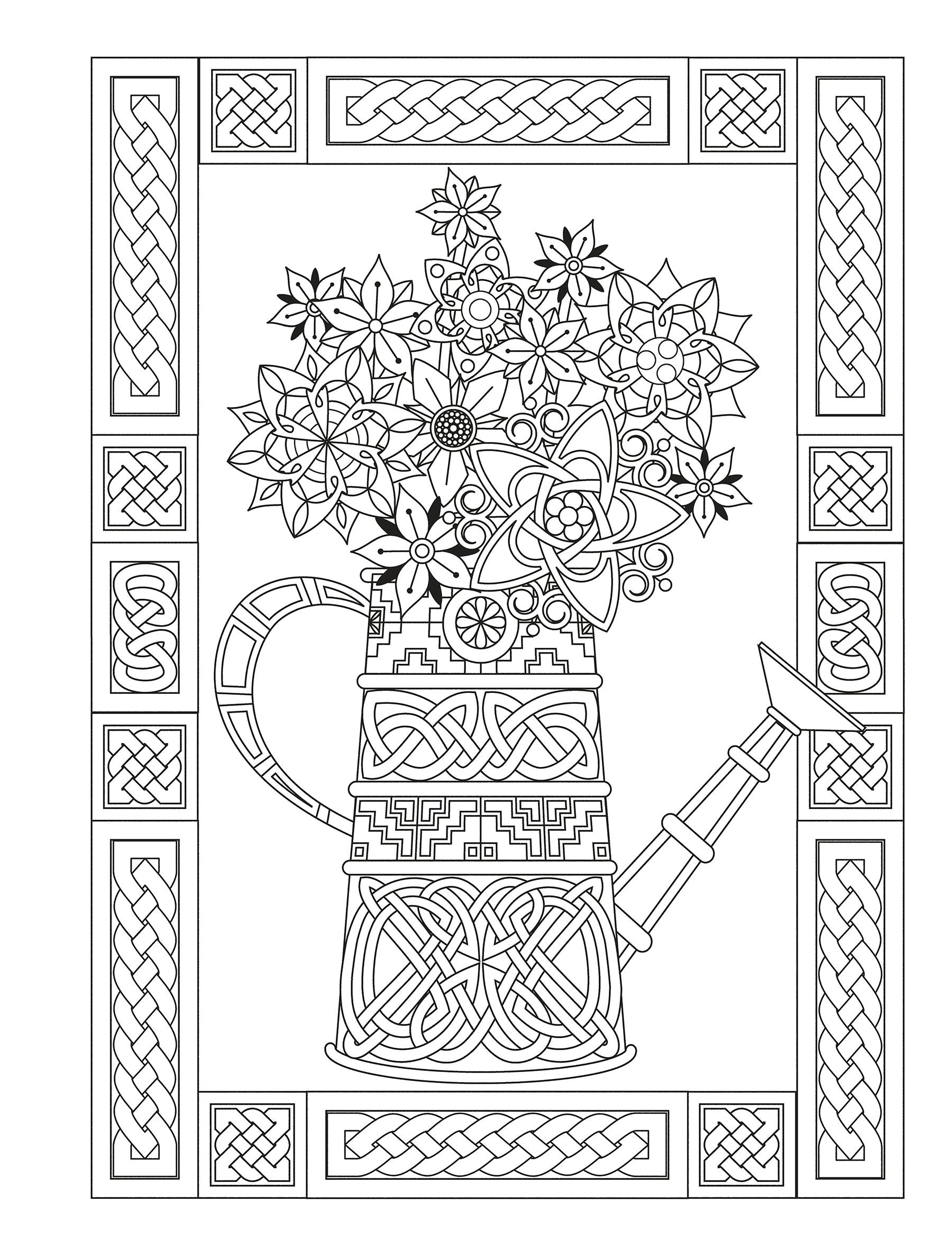 Creative Haven® Coloring Book: Celtic Gardens