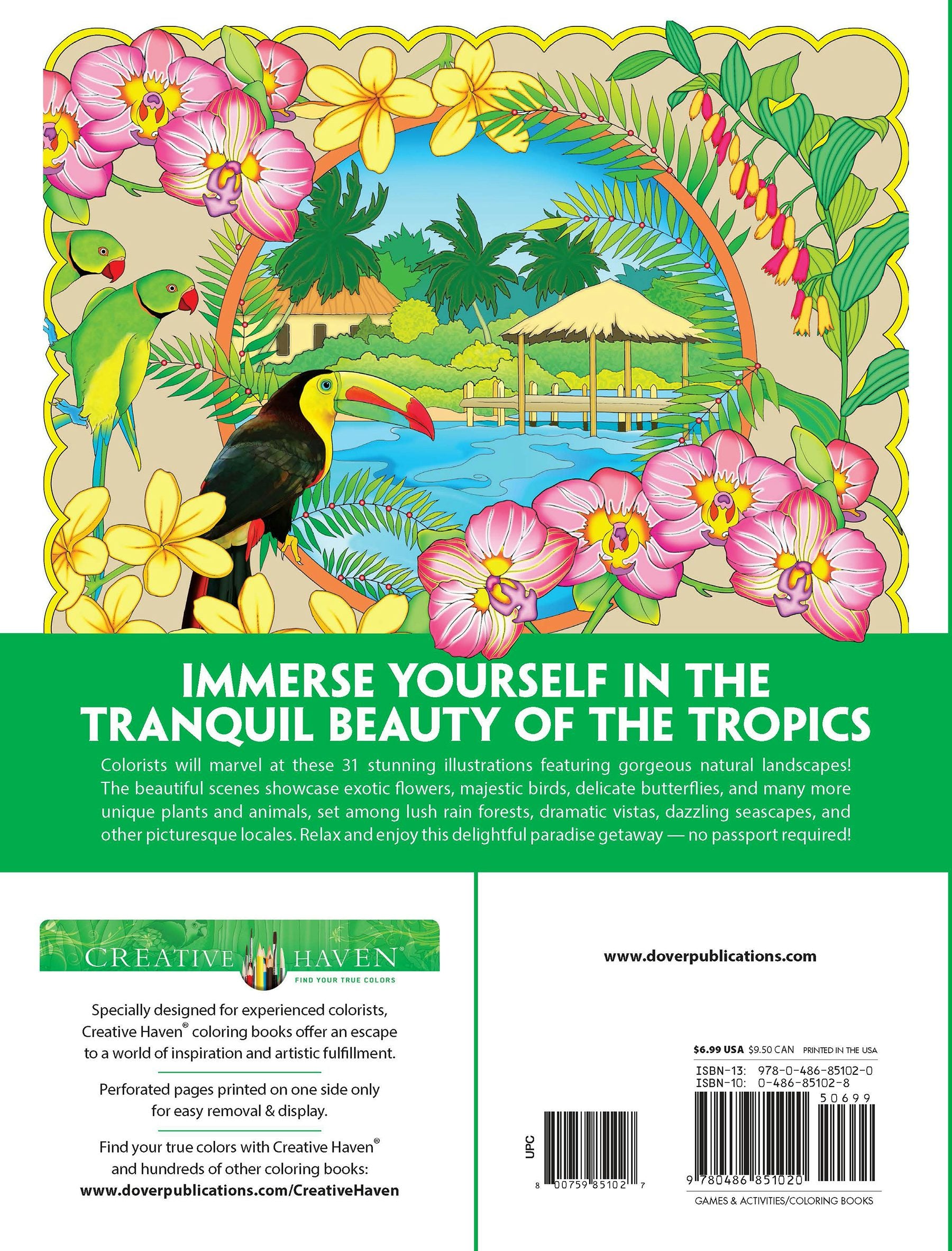 Creative Haven® Coloring Book: Tropical Wonders