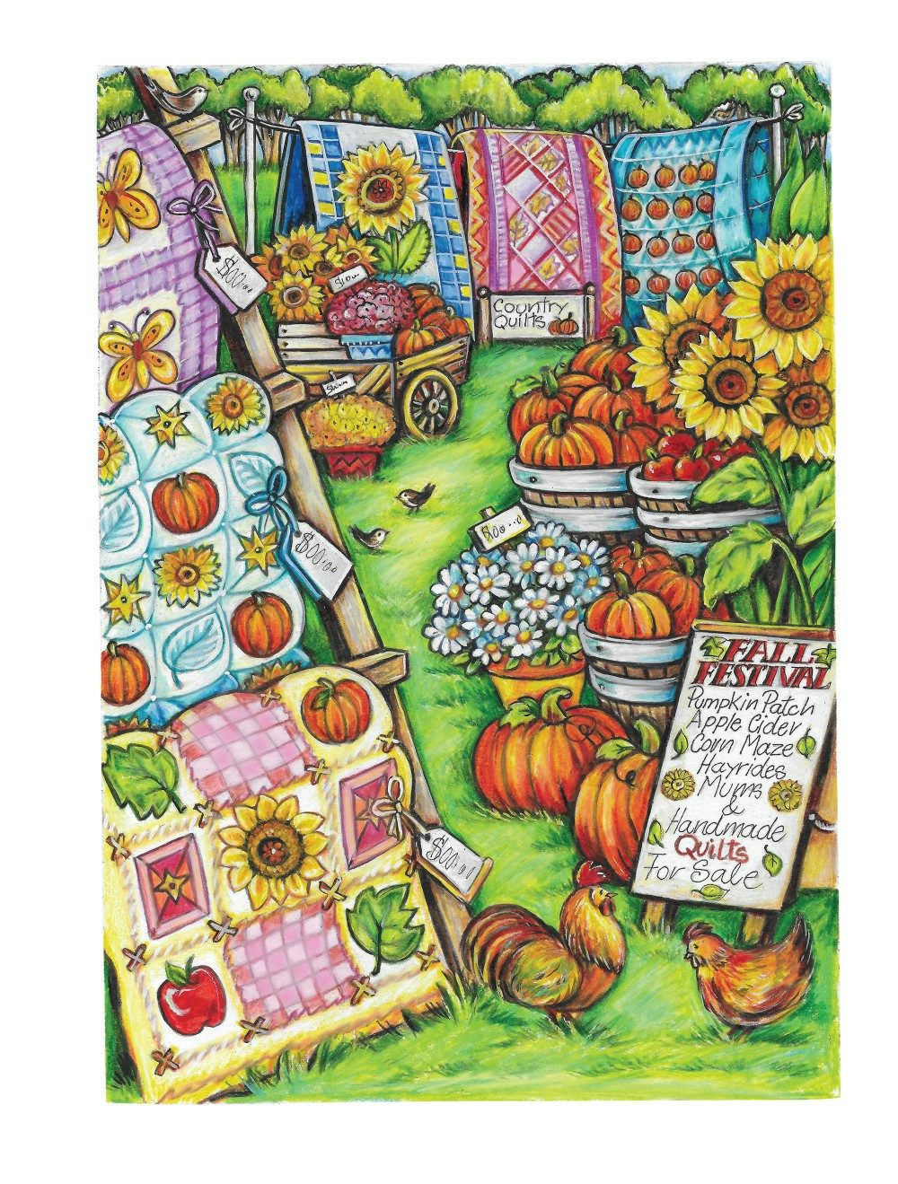 DVR Creative Haven® Coloring Book: Autumn Harvest