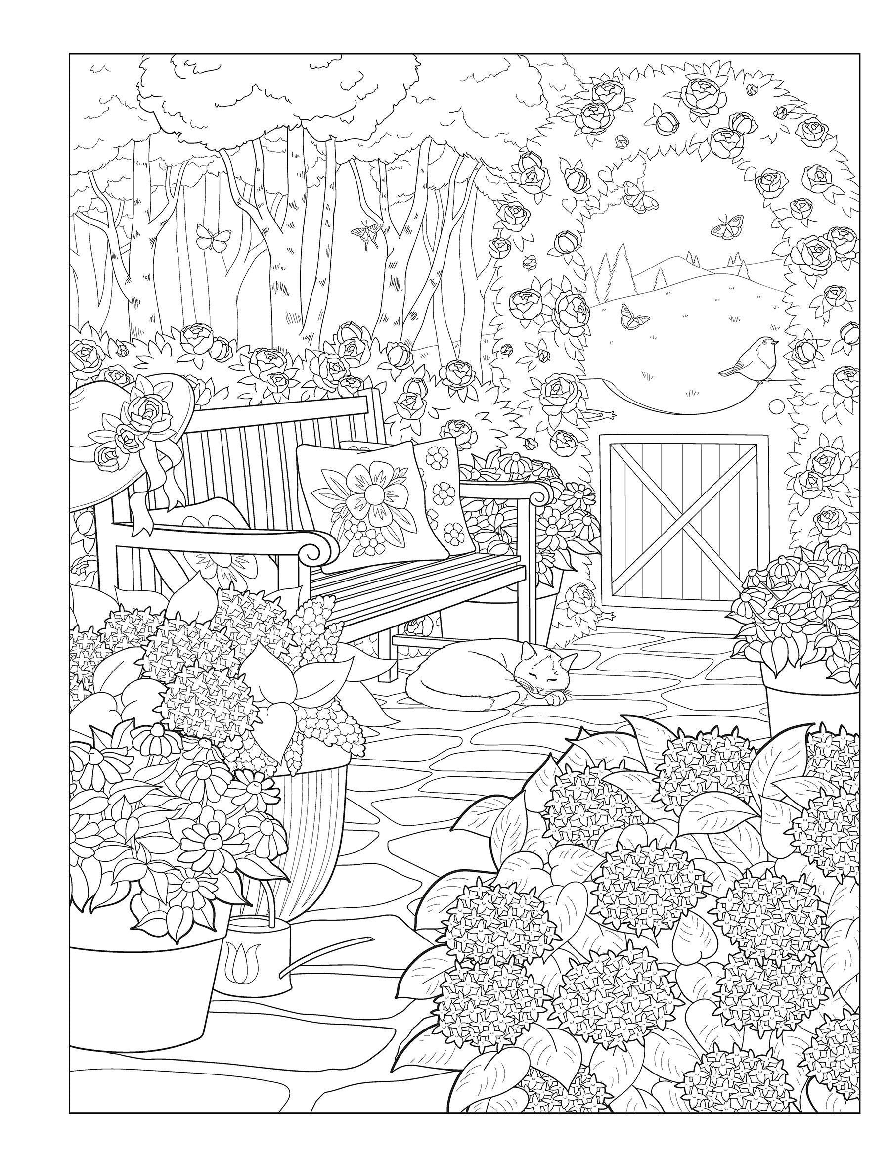 Creative Haven® Coloring Book: Gorgeous Gardens