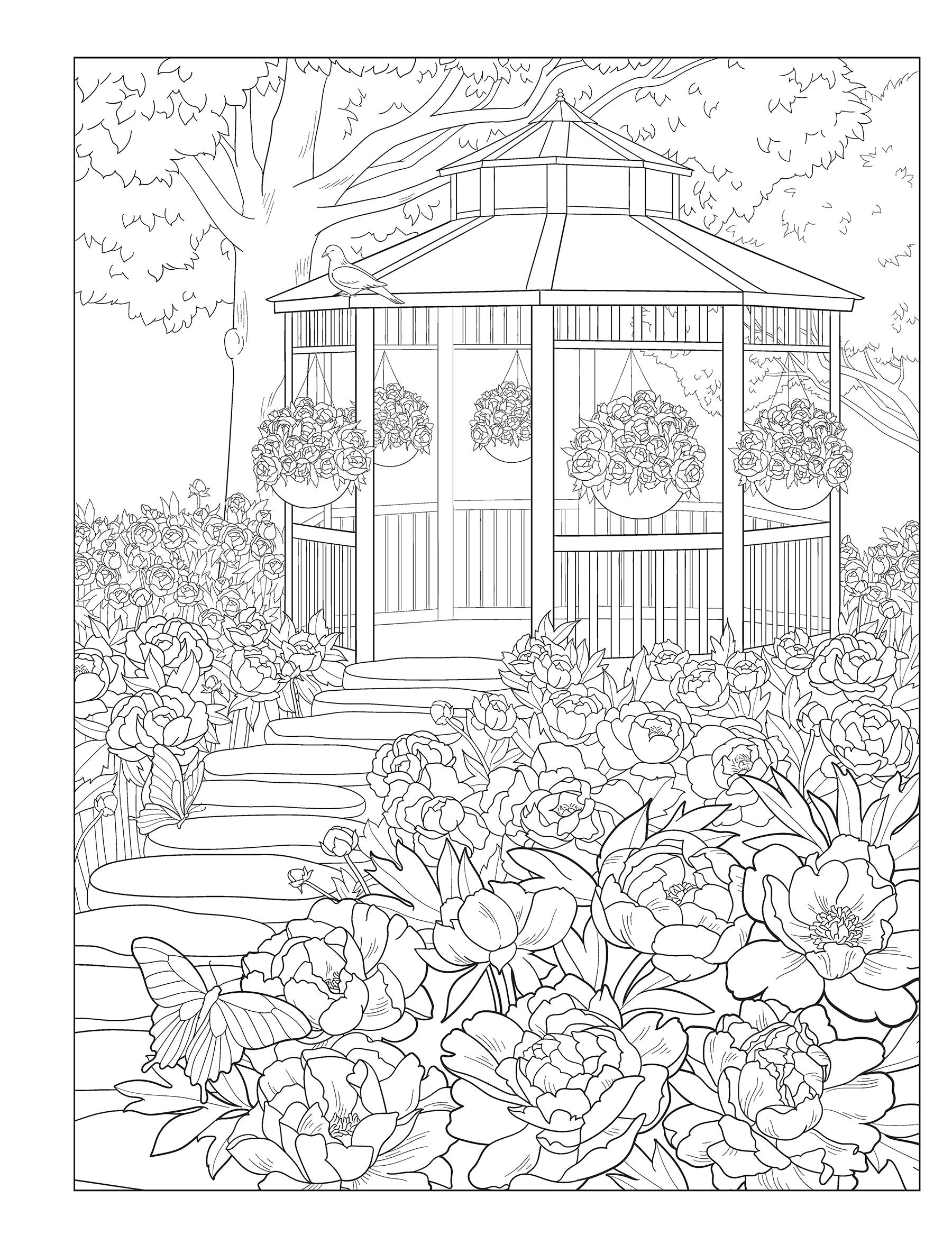 Creative Haven® Coloring Book: Gorgeous Gardens