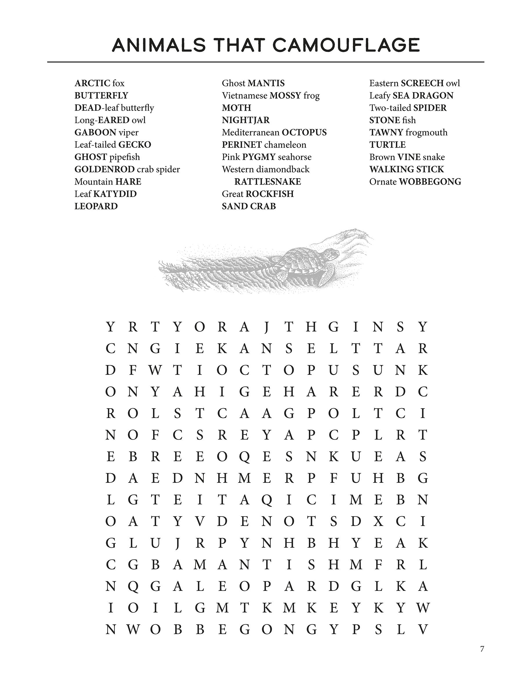 Nature Lovers' Word Search Puzzles