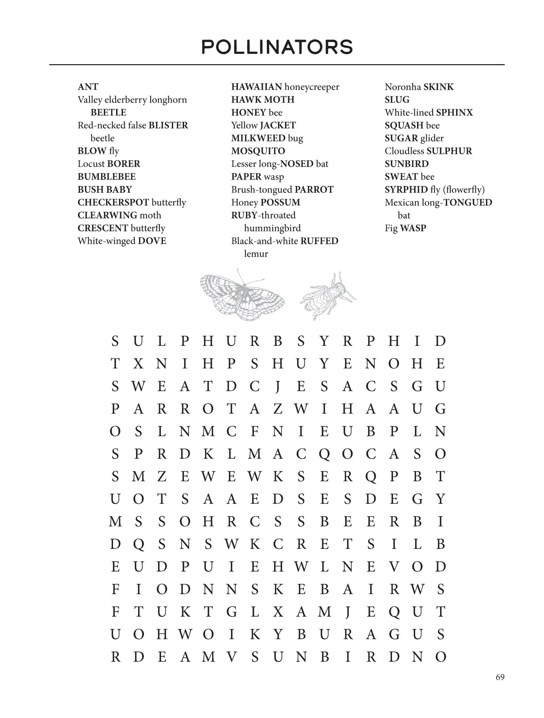 Nature Lovers' Word Search Puzzles