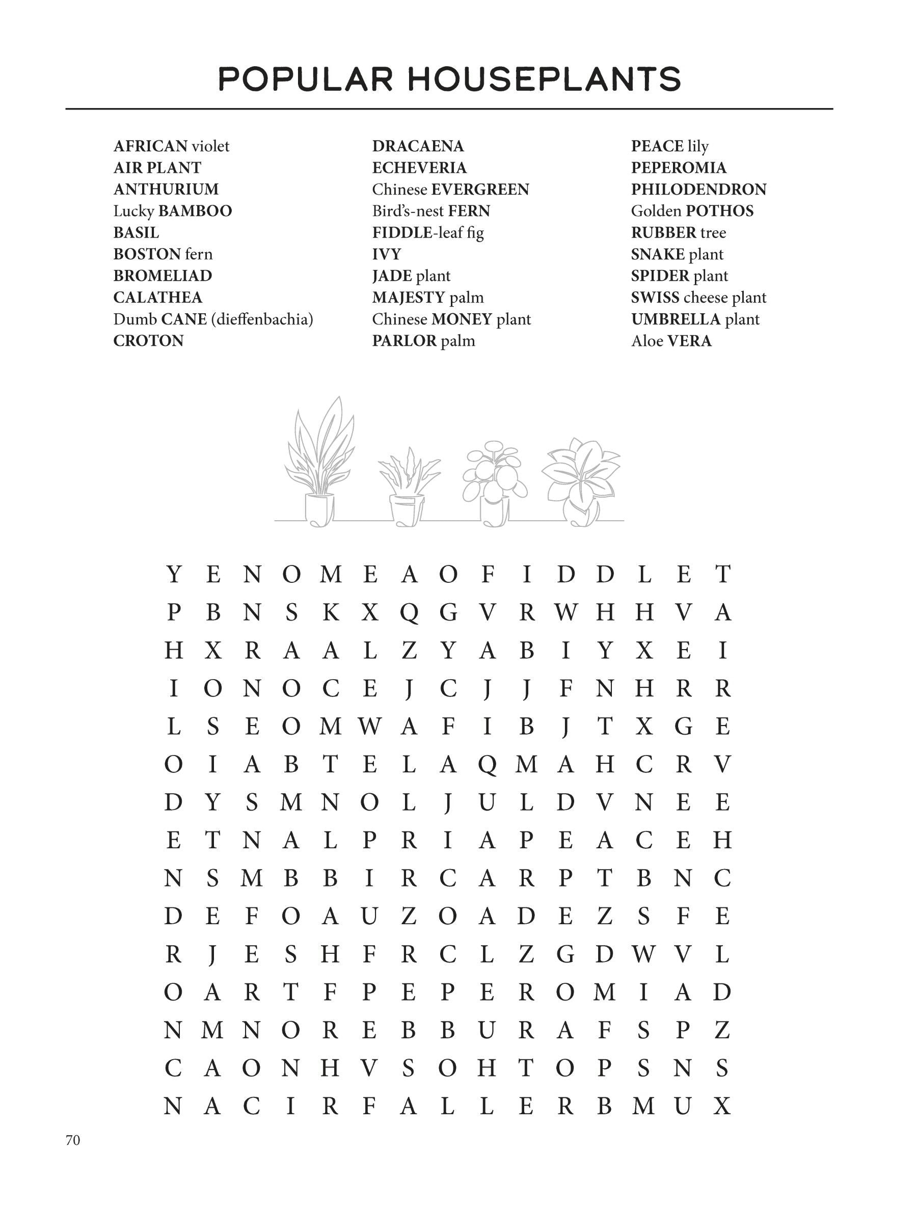 Nature Lovers' Word Search Puzzles