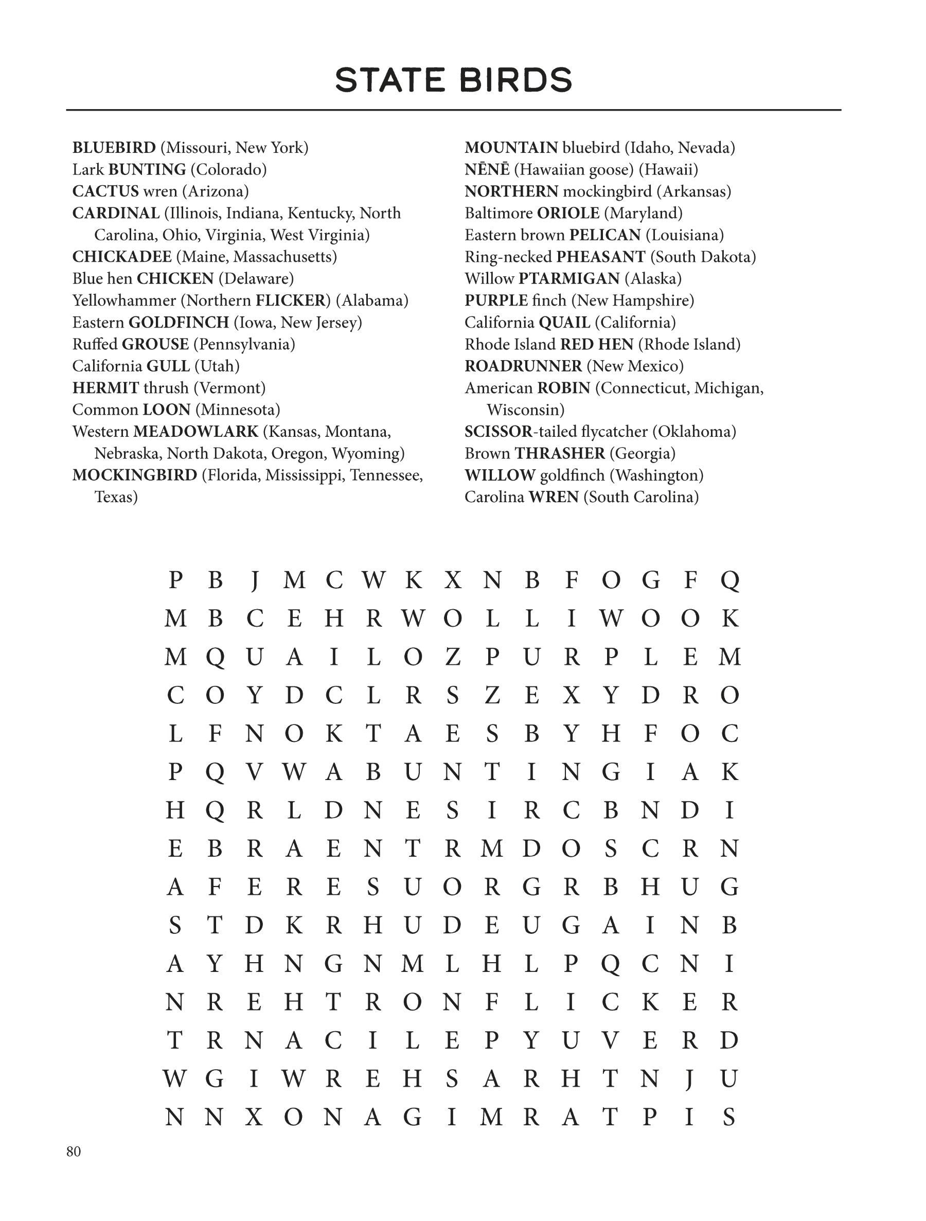 Nature Lovers' Word Search Puzzles