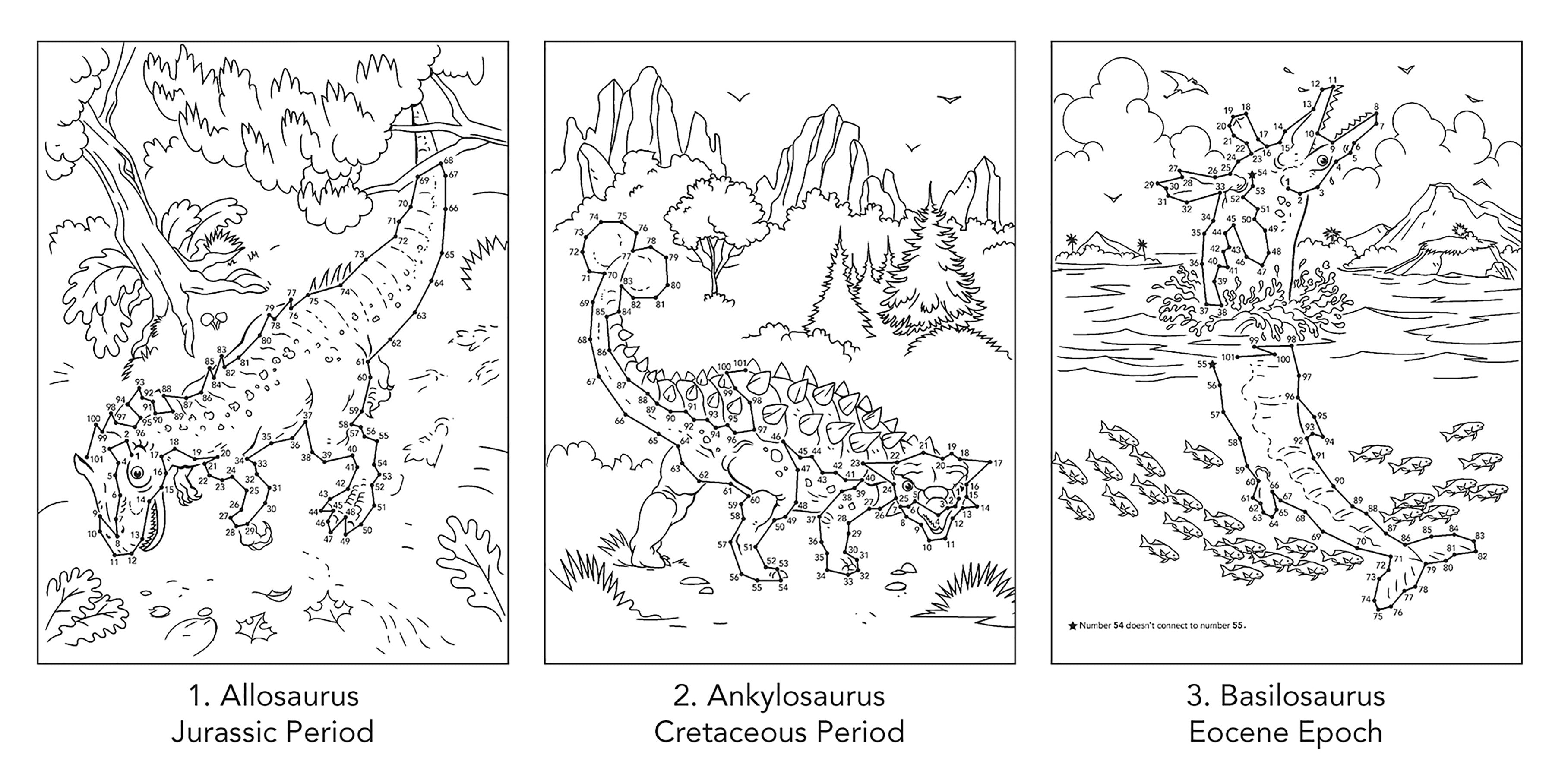 DVR Dinosaurs and Prehistoric Animals Dot-to-Dot Fun!