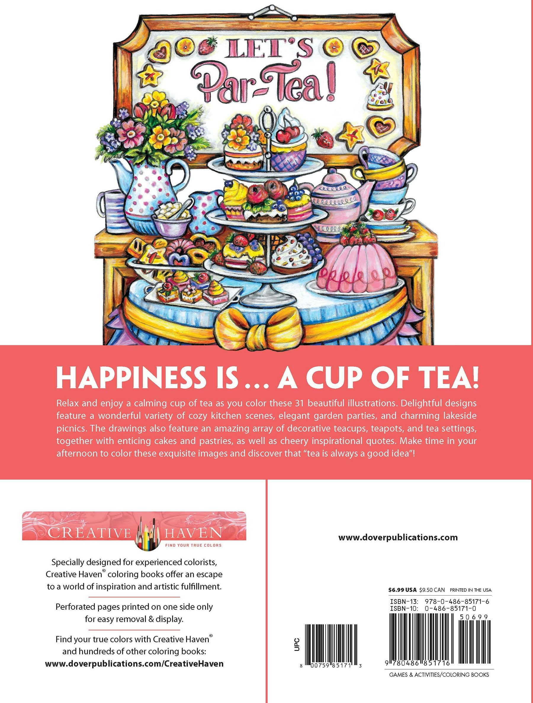 DVR Creative Haven® Coloring Book: Afternoon Tea