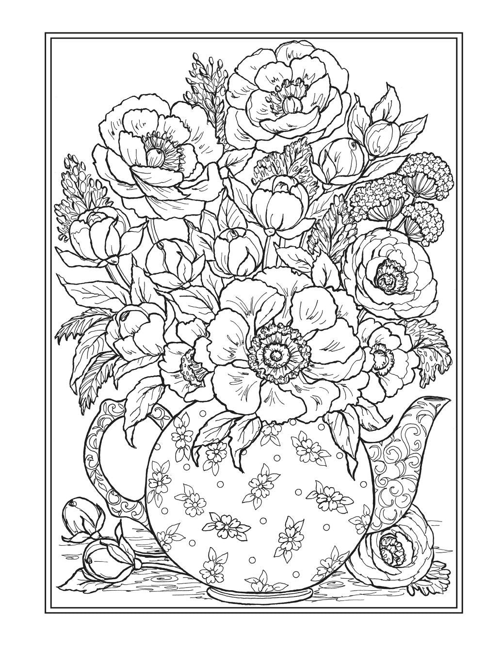DVR Creative Haven® Coloring Book: Afternoon Tea