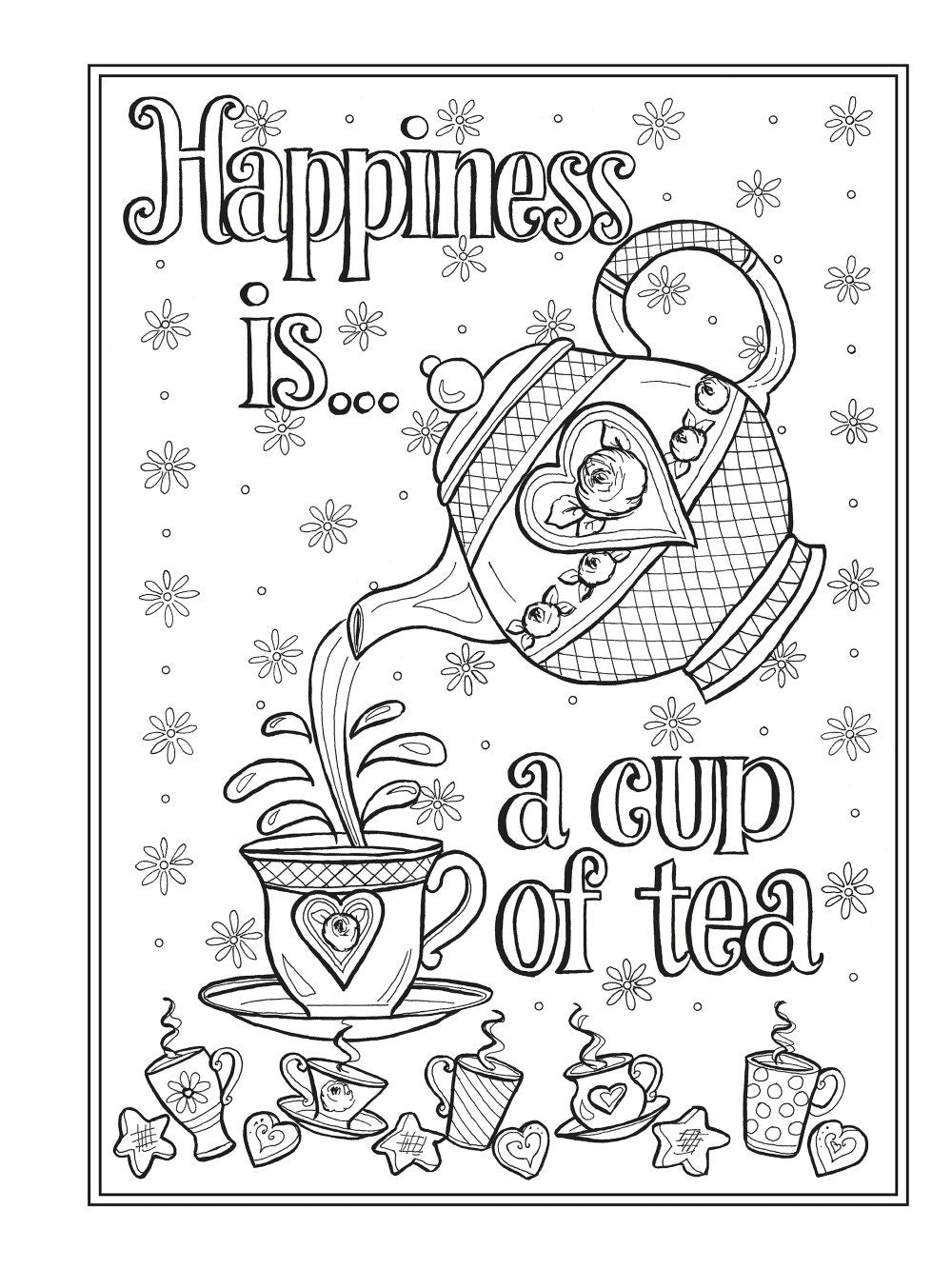 DVR Creative Haven® Coloring Book: Afternoon Tea