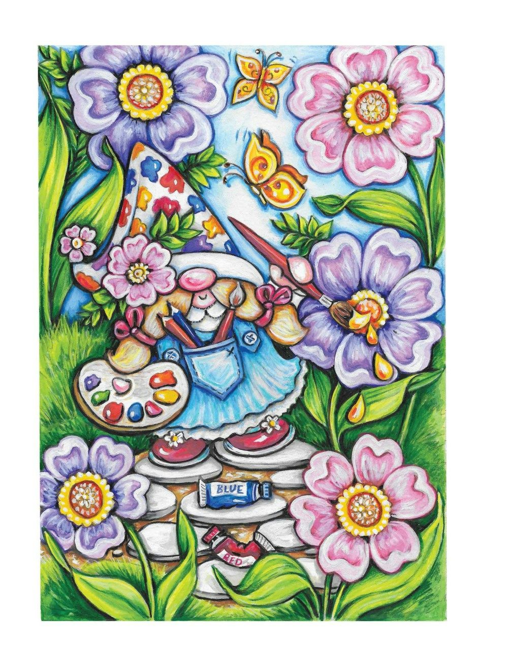 Creative Haven® Coloring Book: Garden Gnomes