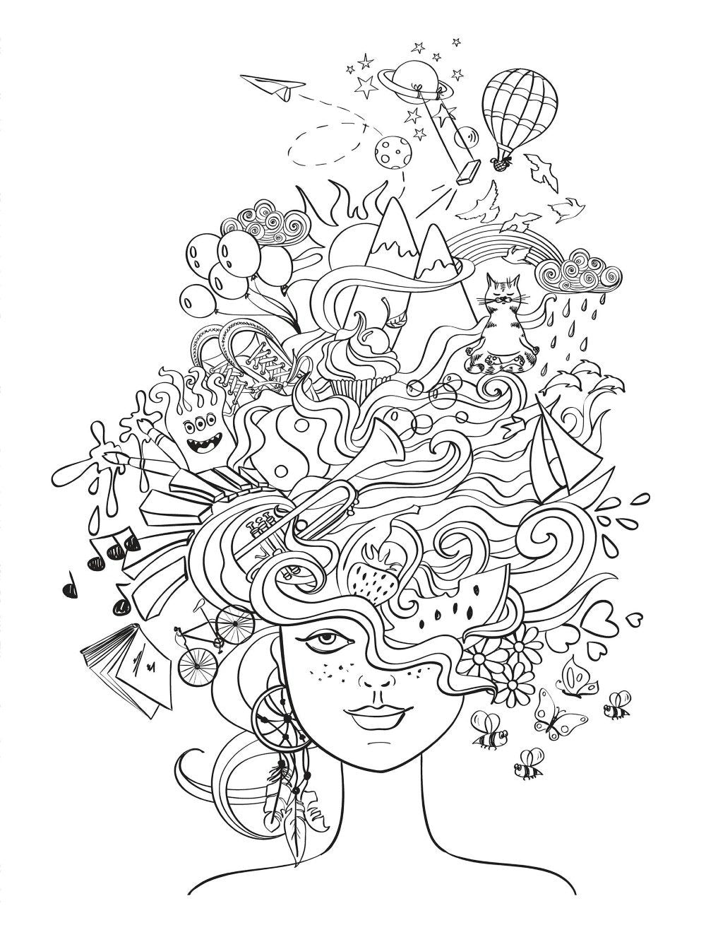 Dream: Relaxing Images to Color