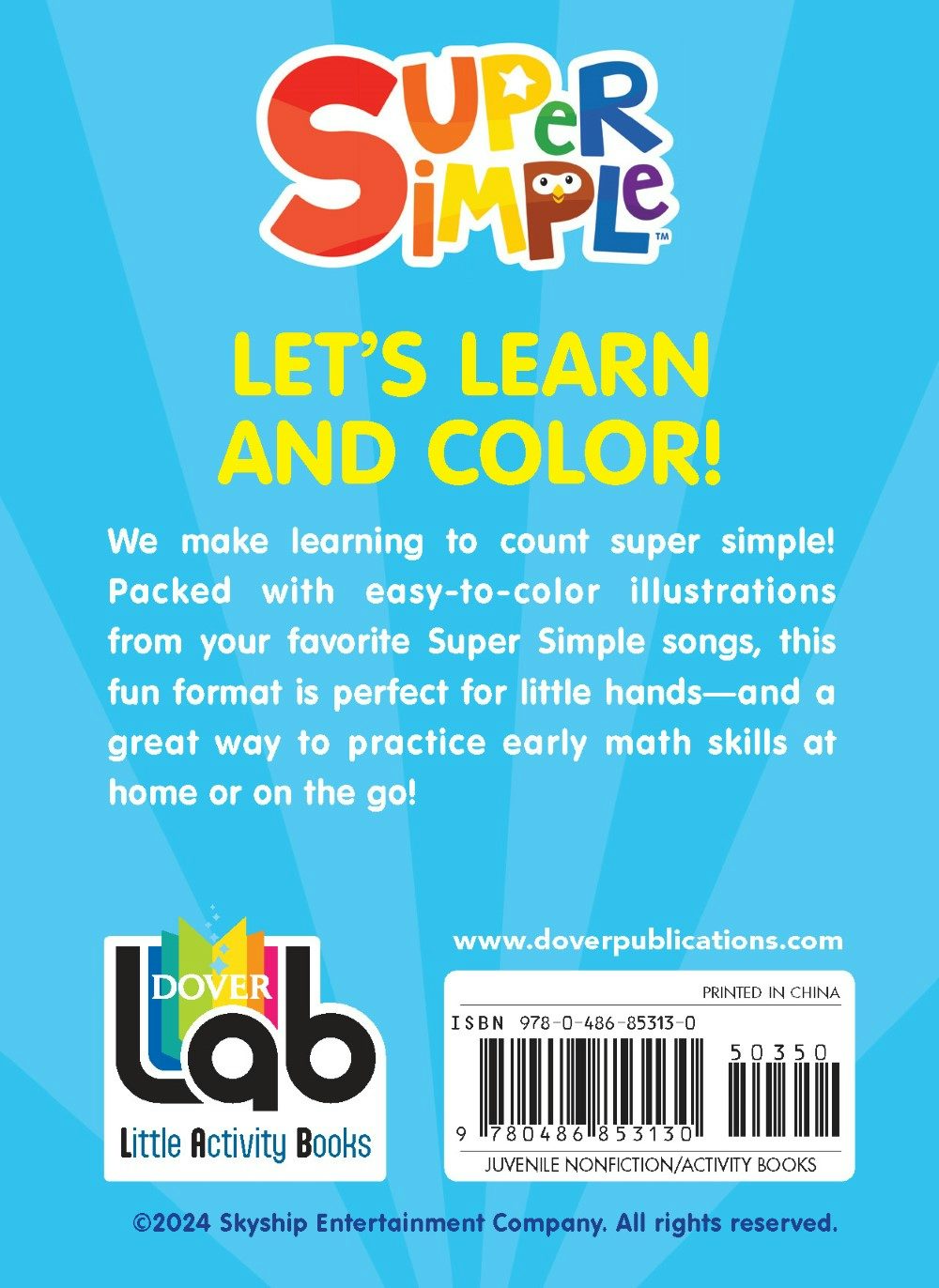 DVR Super Simple Color Your 123s