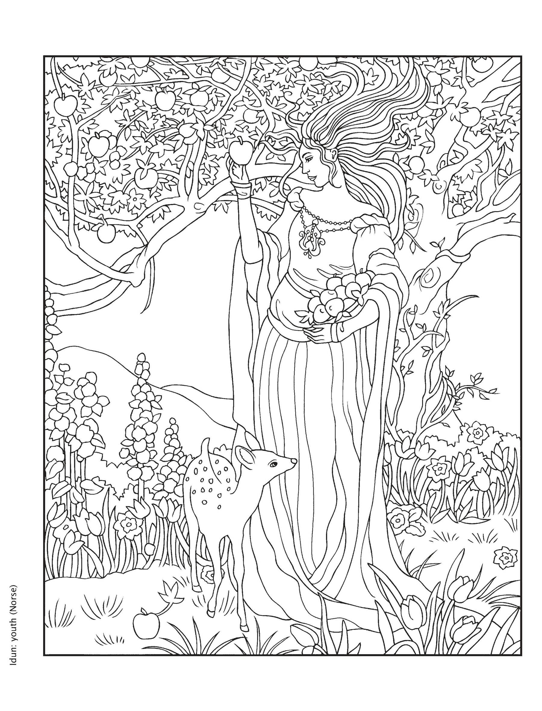 Creative Haven® Coloring Book: Gorgeous Goddesses