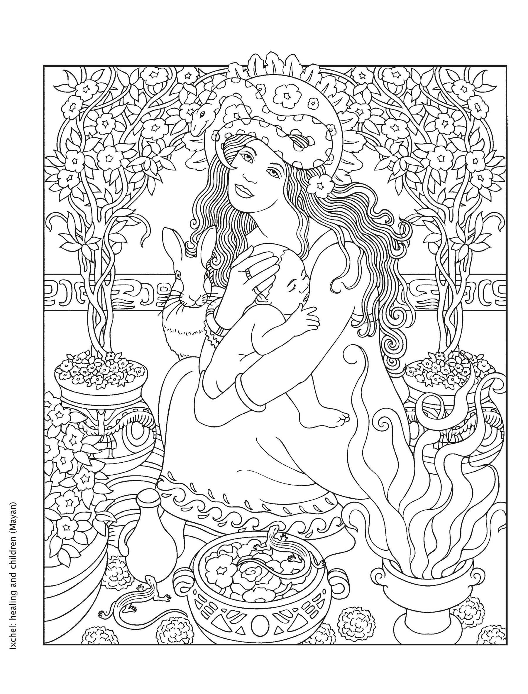 Creative Haven® Coloring Book: Gorgeous Goddesses