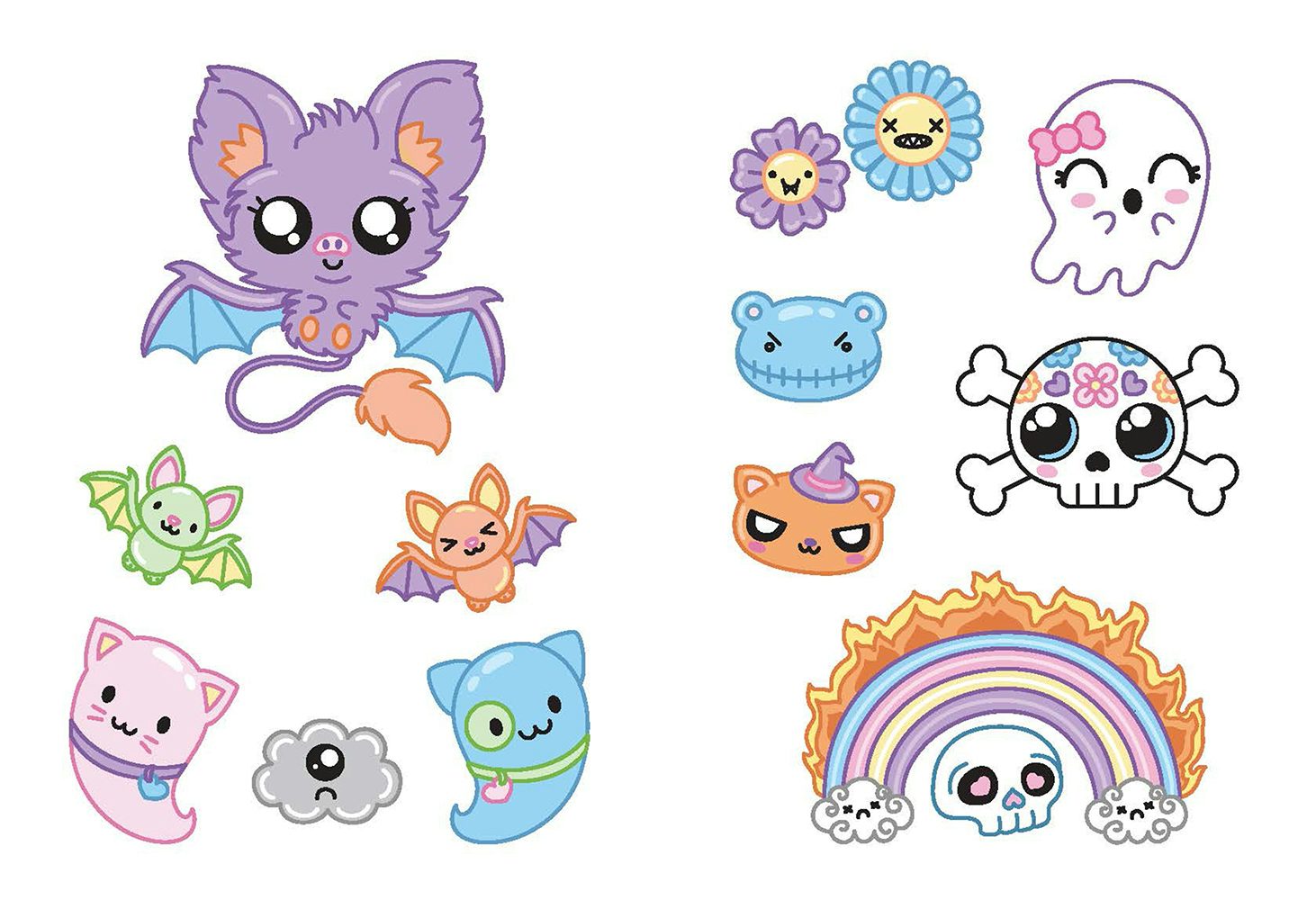 DVR Creepy Cute Kawaii Stickers