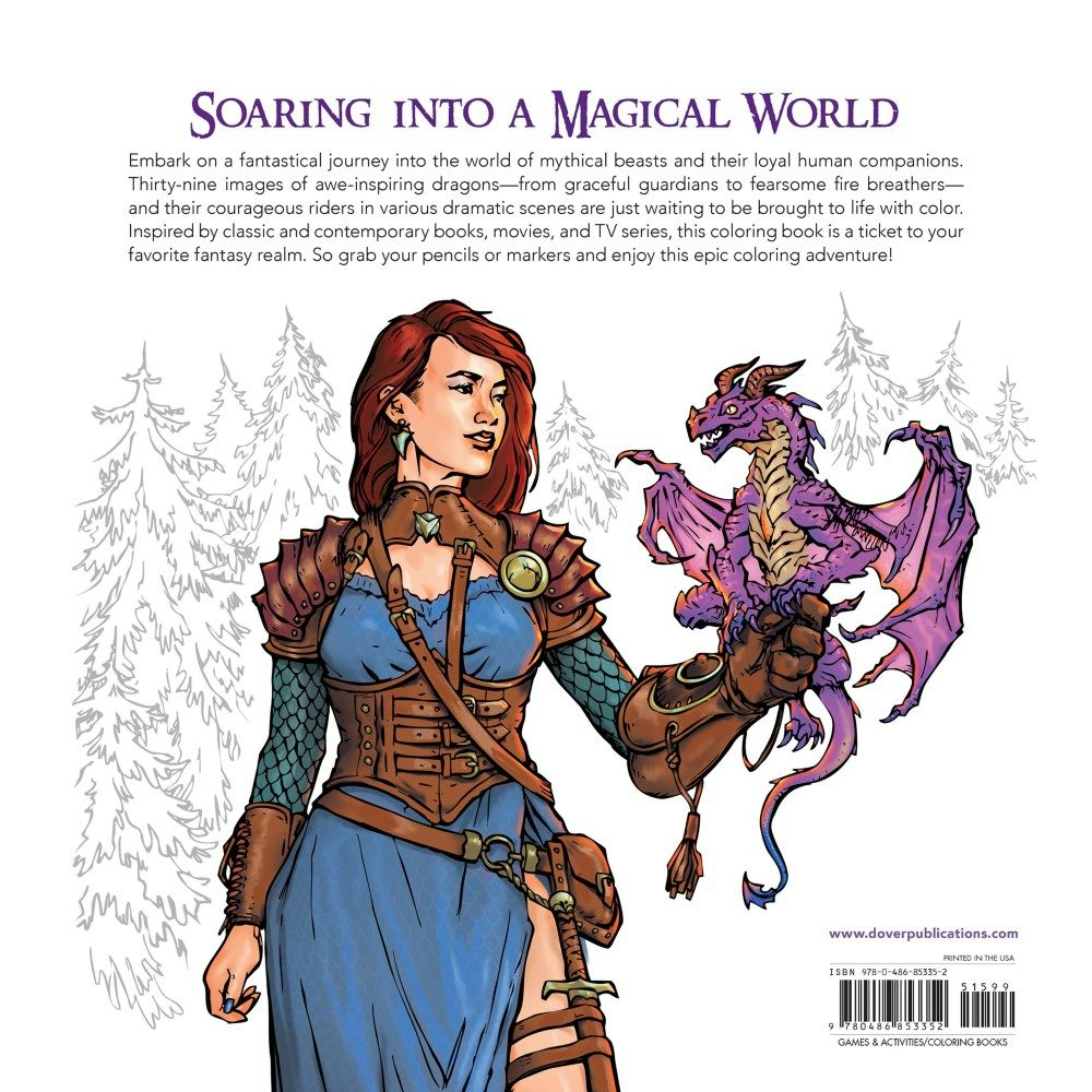 Dragon Riders: A Fantasy Coloring Book