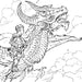 Dragon Riders: A Fantasy Coloring Book