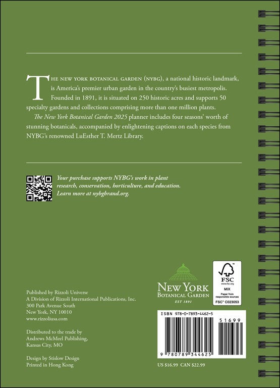 The New York Botanical Garden 2025 Planner    