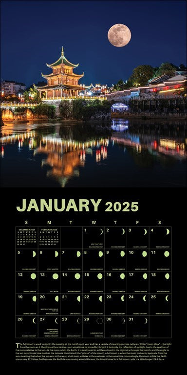 Lunar - Glow In The Dark 2025 Lunar Year Wall Calendar    