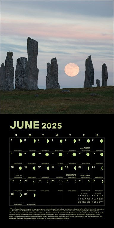 Lunar - Glow In The Dark 2025 Lunar Year Wall Calendar    