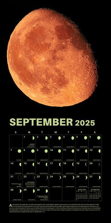 Lunar - Glow In The Dark 2025 Lunar Year Wall Calendar    