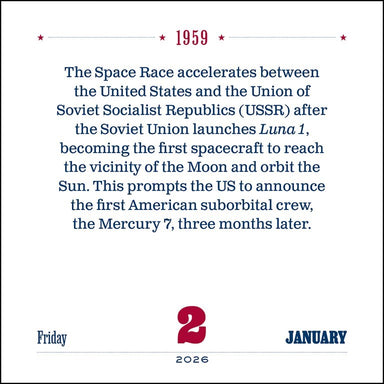 American History Tellers 2026 Day-to-Day Calendar