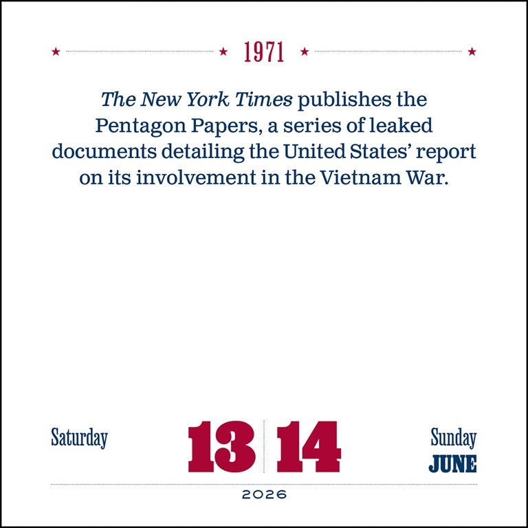 American History Tellers 2026 Day-to-Day Calendar