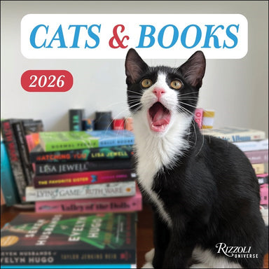 Cats & Books 2026 Wall Calendar