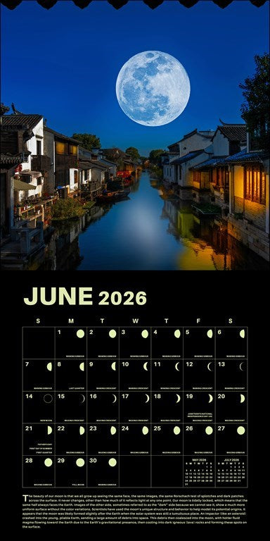 Lunar - Glow In The Dark Lunar Year 2026 Wall Calendar
