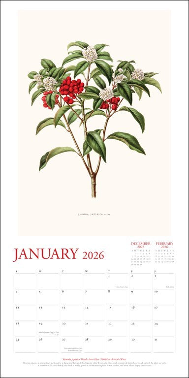 The New York Botanical Garden 2026 Wall Calendar