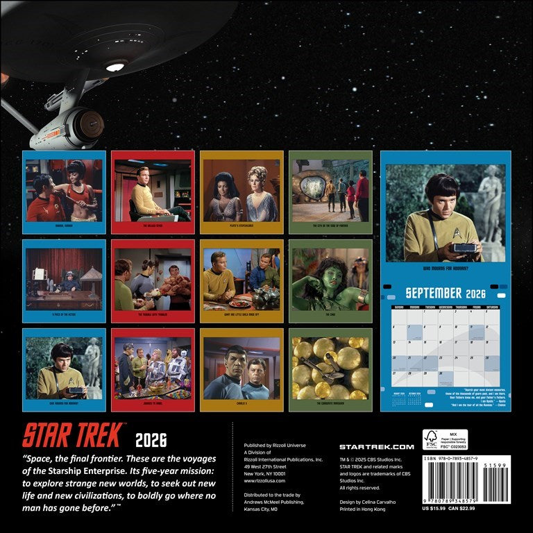 Star Trek™ 2026 Wall Calendar