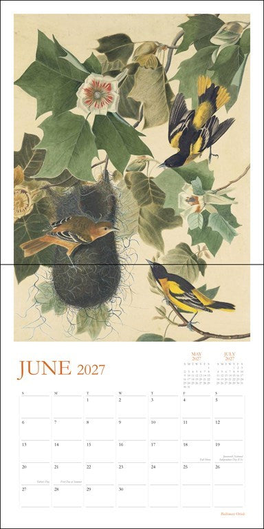 RZZLI Audubon’s Watercolors 2027 Wall Calendar