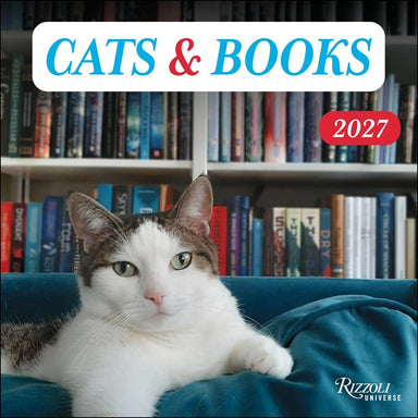 RZZLI Cats & Books 2027 Wall Calendar