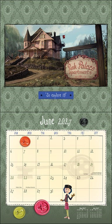 RZZLI Coraline 2027 Wall Calendar (Includes Full-Color Poster)