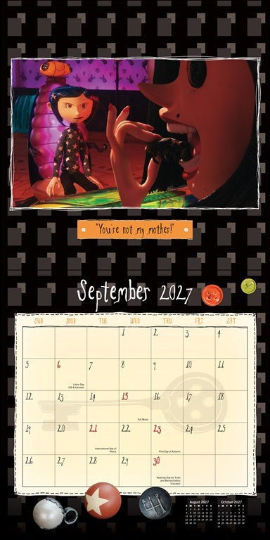 RZZLI Coraline 2027 Wall Calendar (Includes Full-Color Poster)