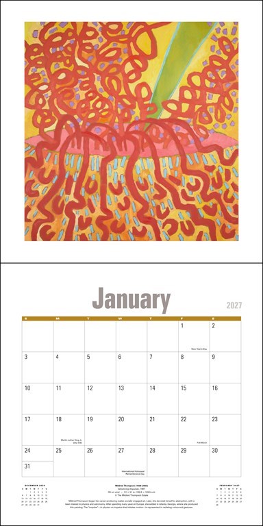 RZZLI National Museum of African American History and Culture 2027 Wall Calendar