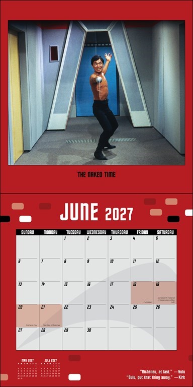 RZZLI Star Trek™ 2027 Wall Calendar: The Original Series
