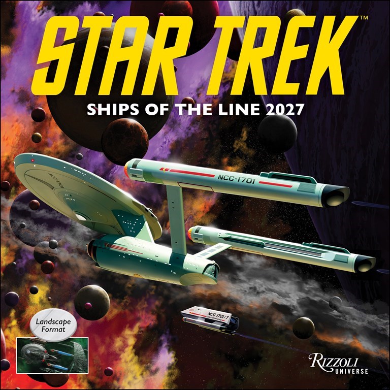 RZZLI Star Trek™ Ships of the Line 2027 Wall Calendar