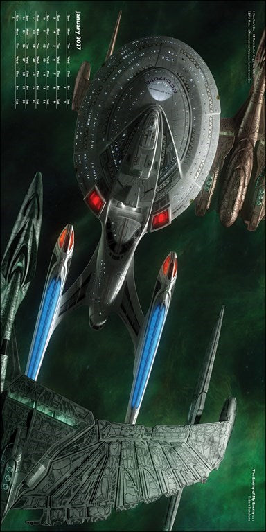 RZZLI Star Trek™ Ships of the Line 2027 Wall Calendar