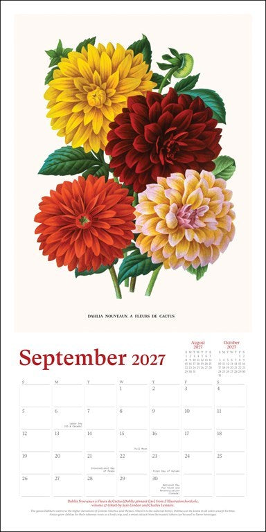 RZZLI New York Botanical Garden 2027 Wall Calendar