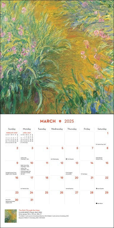 The Met - Impressionism and Post-Impressionism 2025 Mini Wall Calendar    