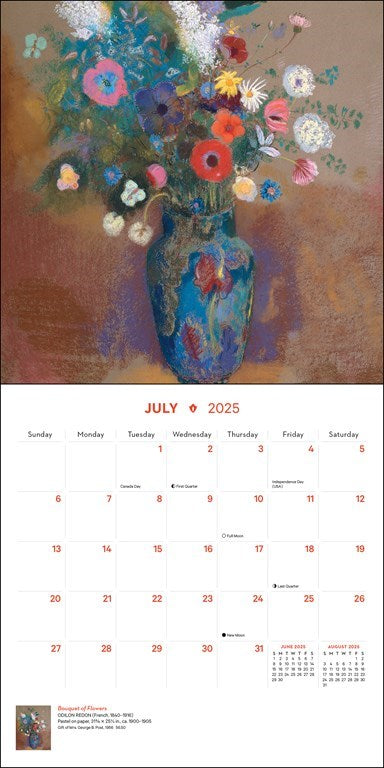 The Met - Impressionism and Post-Impressionism 2025 Mini Wall Calendar    