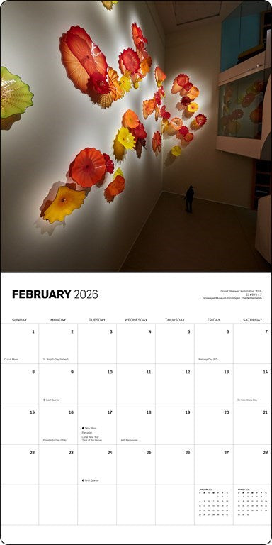 Chihuly 2026 Wall Calendar